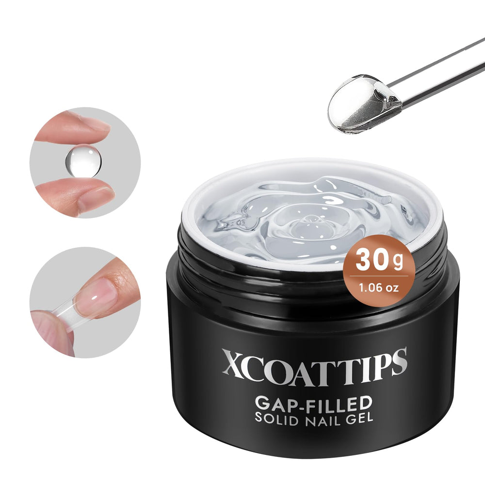 BTArtboxnails XCOATTIPS glue application closeup for precise tip adhesion and a smooth finish.