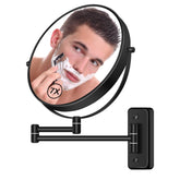 BTremary 8-inch wall mirror with 7x magnification for precise makeup detailing.
