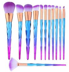 BTYMS 12-piece makeup brush set shown for a complete base makeup routine