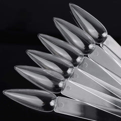BTYMS 160pcs clear acrylic swatches designed for durable practice