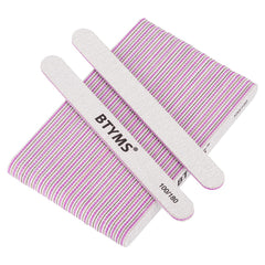 BTYMS nail files double-sided emery board close-up for precise shaping and smoothing