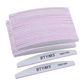 BTYMS nail files set collection shows 50 double-sided boards for precise shaping