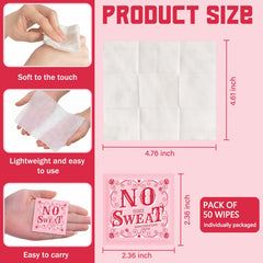 BUAEL mini deodorant wipes individually wrapped for clean, hygienic travel use.