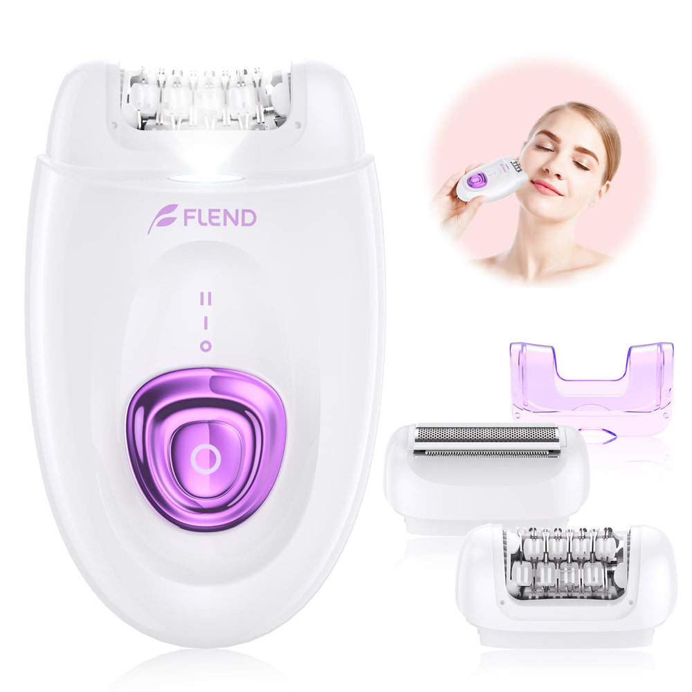 Bubbacare epilator with 32-tweezer head for long-lasting smooth skin