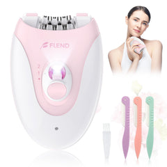 Bubbacare epilator front view showcases compact design for easy at-home hair removal.