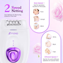 Bubbacare epilator LED light aids precise removal in dim bathrooms