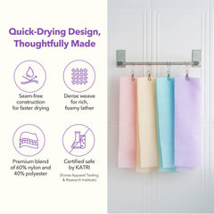BubblyMe rich-lather-demo highlights soap-friendly cleansing with abundant foam.