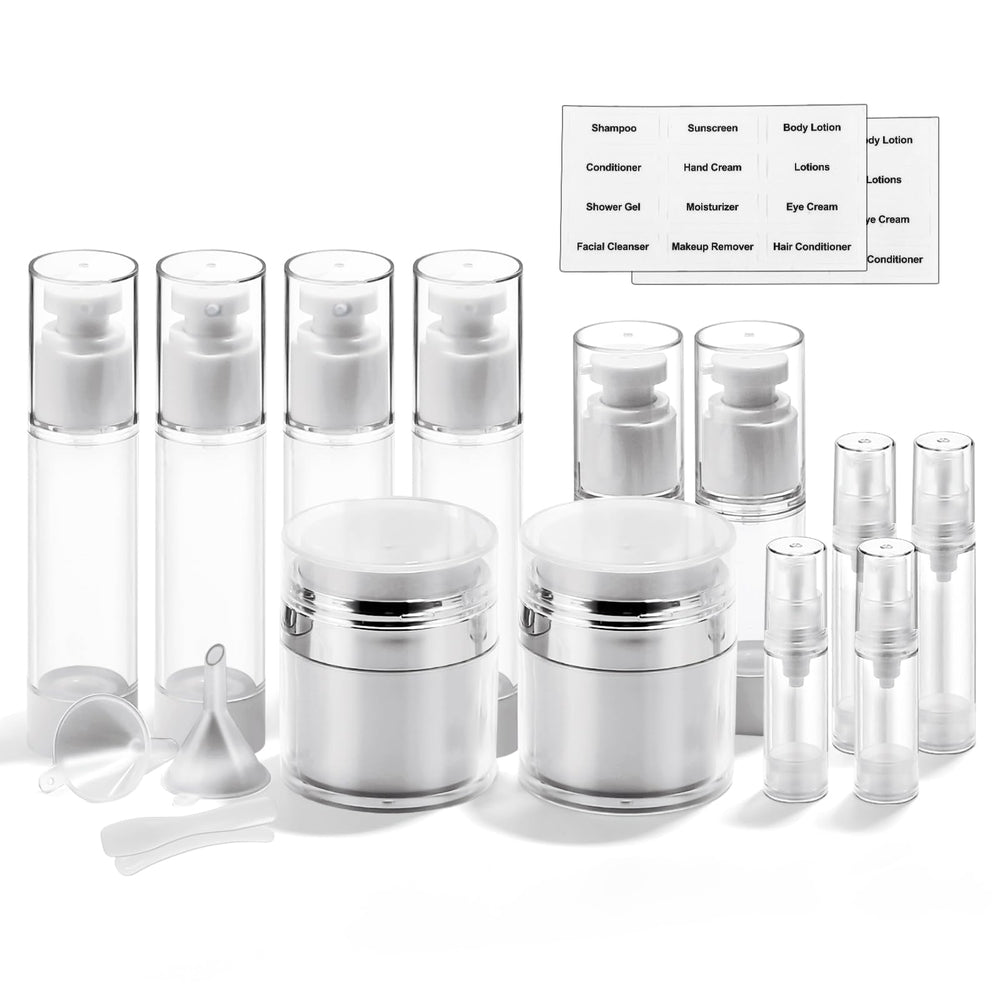 Bubimon airless pump jar collection for organized travel-ready cosmetics