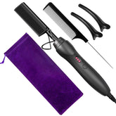 BudiGl hot comb ceramic heater close-up for even heat and smooth styling.