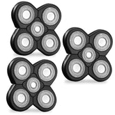 BueRallan head shaver replacement 3-pack packshot demonstrates convenient spare blades for grooming.