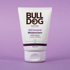 Bulldog Oil Control Moisturizer clinical study chart highlights oil reduction over 28 days