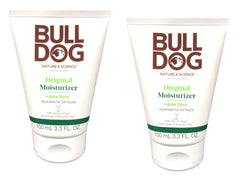 Bulldog Skincare Original Moisturizer bottle front promotes daily hydration