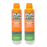 Bullfrog Mosquito Coast sunscreen front bottle — SPF50 and 2-in-1 protection for sunny adventures.