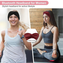 BULYPAZY Bluetooth headband with thin HD speakers delivering clear sound for workouts or commutes.