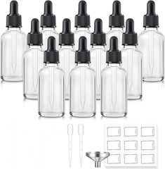 Bumobum 12-pack 1oz tincture bottles with dropper for DIY essential oil blends.