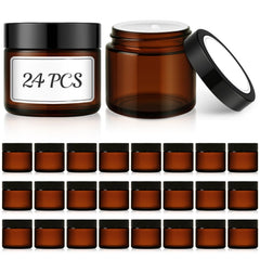 Bumobum amber glass jar 60ml with lid shows durable travel-friendly storage for creams and samples.