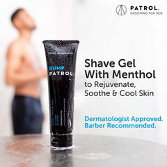 Bump Patrol Lightweight Glide shows effortless, non greasy shaving.
