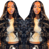 bunGiol glueless wig 26-inch body wave close-up for natural look and easy wear