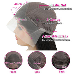 bunGiol straight hair with 180% density for fuller, natural-looking styling