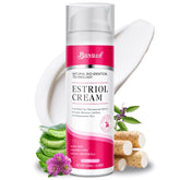 BUNUSS Estriol face cream tube closeup for daily hydration and balanced skin tone.