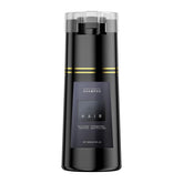Bupposes black dye shampoo bottle for quick gray coverage