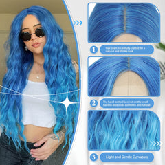 BUPPLER Breathable wig 28-inch length delivers comfortable all-day wear