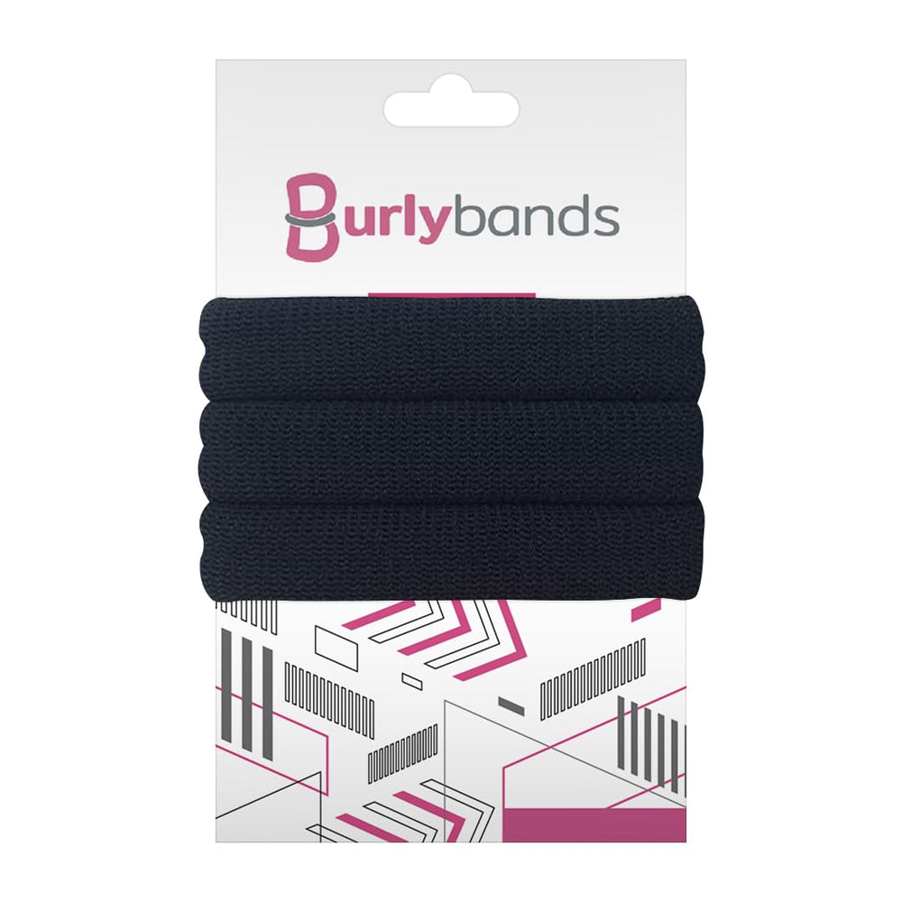 Burlybands large hair ties with seamless design for no damage hold during workouts