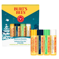 Burt's Bees Beeswax Bounty Gift Set front view, perfect for gifting and holiday celebrations.