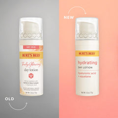 Botella blanca Burts Bees en envase compacto de uso diario