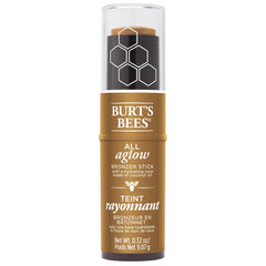 Burt's Bees Bronze Splash bronzer closeup shows smooth cream for effortless blend.
