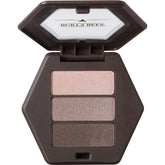 Burt's Bees eye shadow palette trio open compact with shimmering nude shades for natural glow
