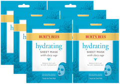 Burt's Bees Hydrating Face Mask packaging with Clary Sage promotes natural hydration.
