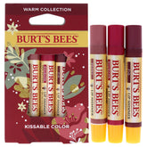 Burt's Bees Kissable Color Warm Lip Shimmer Peony provides moisturizing color for daily wear.