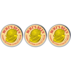 Burt's Bees Lemon Butter Cuticle Cream 3-pack tin nourishes dry cuticles and softens nails
