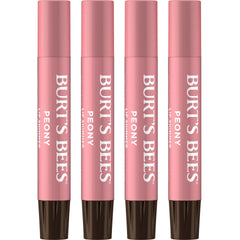 Burt's Bees Lip Shimmer Peony tube-front with subtle glow and hydration