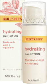 Burts Bees Loción de día radiante para piel seca, hidrata profundamente