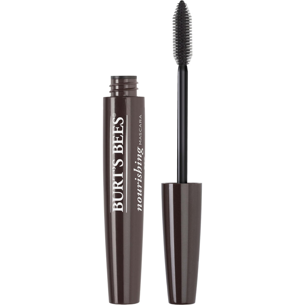 Burt's Bees Nourishing Mascara packaging highlights natural ingredients and cruelty-free branding
