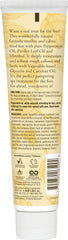 Burt's Bees Peppermint Oil Foot Lotion close-up highlights menthol for a refreshing, invigorating sensation.