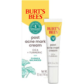 Burt's Bees Post Acne Mark Cream tube shown, fading acne scars for clearer skin.