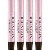 Burt's Bees Lip Shimmer Champagne tube swatch for subtle glow and hydration.