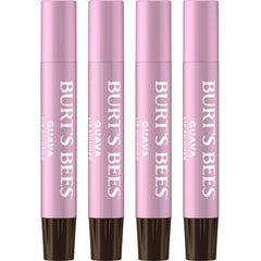 Burt's Bees Shimmer Lip Tint Guava packaging features an eco-friendly recyclable carton.