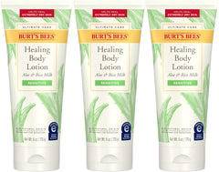 Burt's Bees Ultimate Care Healing Lotion tube close-up showing rich hydration for dry skin