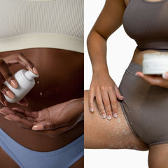 Bushbalm Bermuda exfoliating scrub jar—smooths skin and aids absorption.