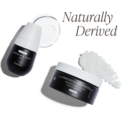 Bushbalm Sweet Escape scrub tub shows exfoliating grains for radiant skin after hair removal.