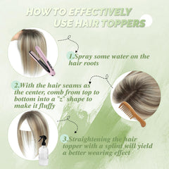 BUTYWAY ombre light brown with blond topper blends color seamlessly.