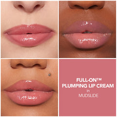 BUXOM Full-On Mudslide lip cream during wear highlights tingling sensation and fuller look.