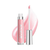 Buxom Full-On Lip Polish Kimberly tube close-up showing glossy plump finish.