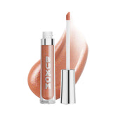 Buxom Full-On Plumping Lip Polish Sarina lips close-up with glossy shine and fuller-looking lips