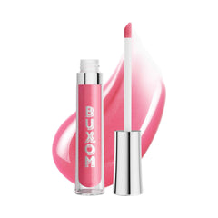 Buxom Kanani bottle and applicator showcase plumping gloss for smooth lips.