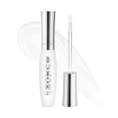 Buxom Plump Shot lip serum bottle front showing cooling plumpness for fuller lips.